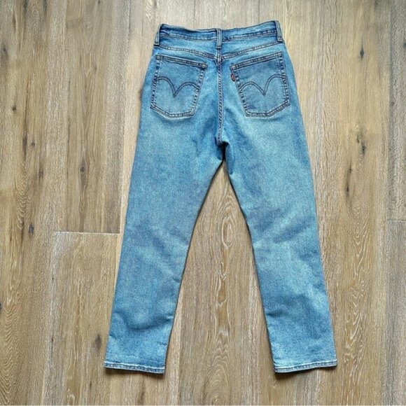 Levi's Wedgie Straight Bridge of Bellflower Jeans Coastal Cowgirl - Size 29 - Picture 5 of 16